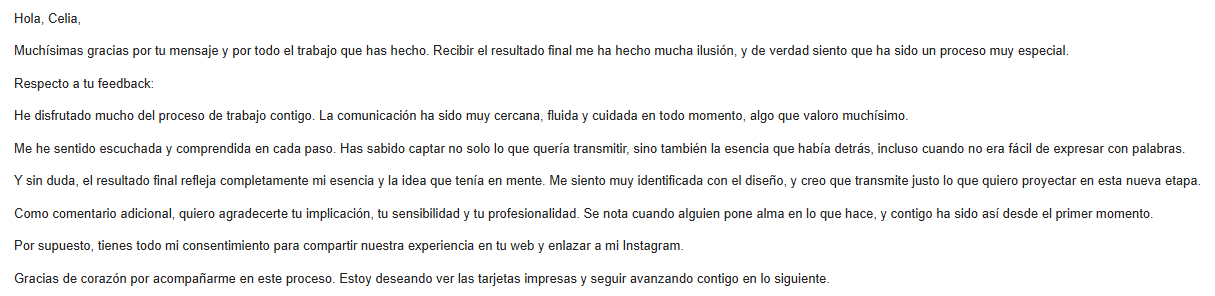 feedback servicios diseño escritores